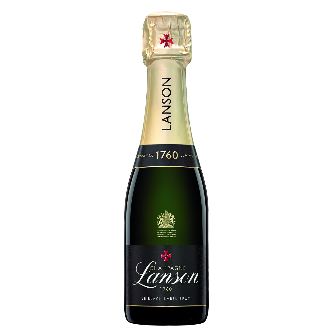Send Mini Lanson Le Black Label Champagne 20cl Online